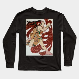 Russian dancer with scarves Long Sleeve T-Shirt